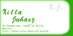 nilla juhasz business card